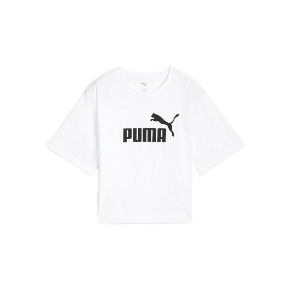 ESS Cropped No. 1 Logo Relaxed Tee C/O
