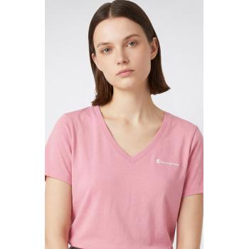 Camiseta mujer CHAMPION 118409 PS223 ROSA VISTA FRONTAL