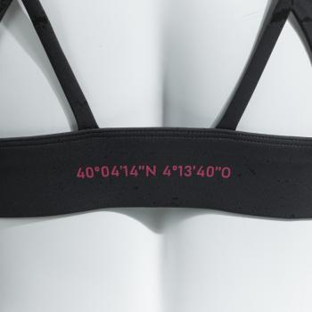 Sujetador Deportivo JOMA INMERSE R-NIGHT ANTRACITA NEGRO Cristina Pedroche  902641.110 VISTA TRASERA