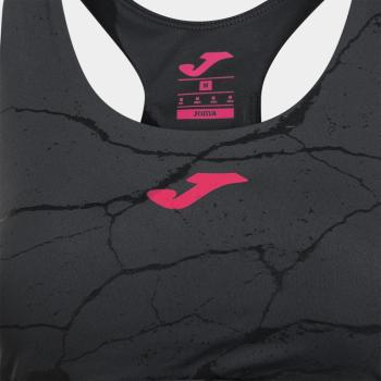 Sujetador Deportivo JOMA INMERSE R-NIGHT ANTRACITA NEGRO Cristina Pedroche  902641.110 DETALLE LOGO